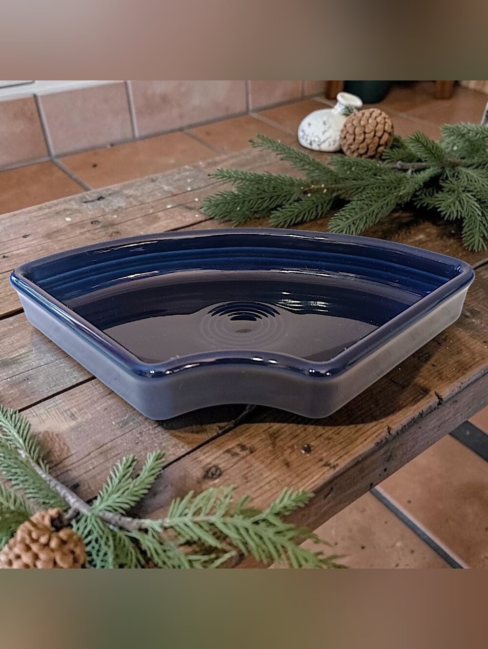 Fiestaware Omni Tray Insert P86 Cobalt Blue Ceramic Replacement Piece Fiesta